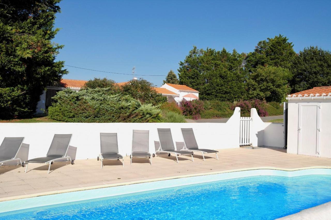 Maison Pour 4 A La Campagne Avec Piscine Commequiers Exteriör bild